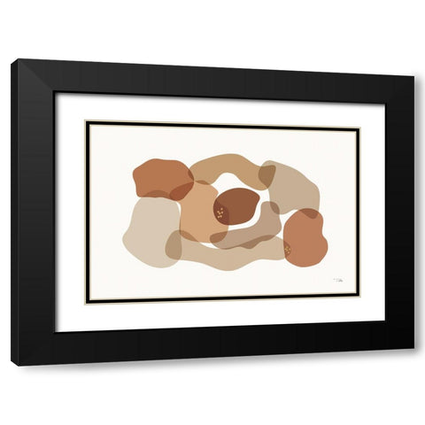Sand Dust I Black Modern Wood Framed Art Print with Double Matting by Pela
