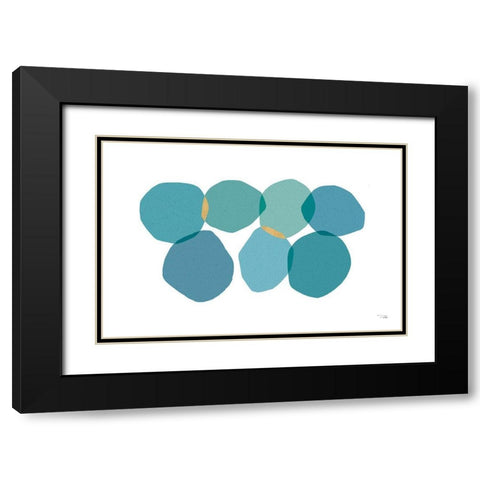Side by Side I Black Modern Wood Framed Art Print with Double Matting by Pela