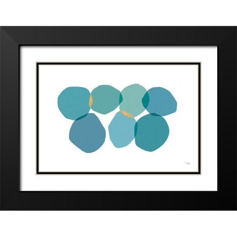 Side by Side I Black Modern Wood Framed Art Print with Double Matting by Pela