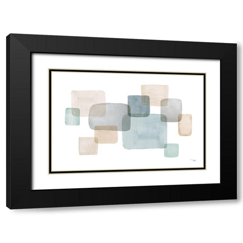 Transparence I Black Modern Wood Framed Art Print with Double Matting by Pela