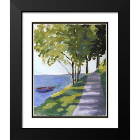 Summers Day Black Modern Wood Framed Art Print with Double Matting by Marie, Susanne
