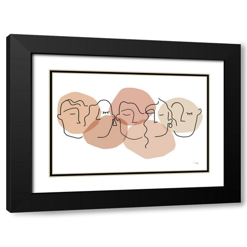 Dreamers I Black Modern Wood Framed Art Print with Double Matting by Pela