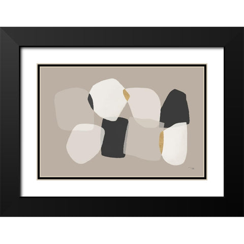 Partitions I Black Modern Wood Framed Art Print with Double Matting by Pela