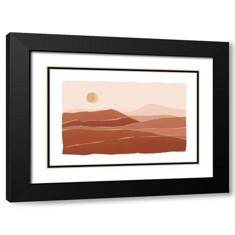 Dusty Morning Black Modern Wood Framed Art Print with Double Matting by Pela