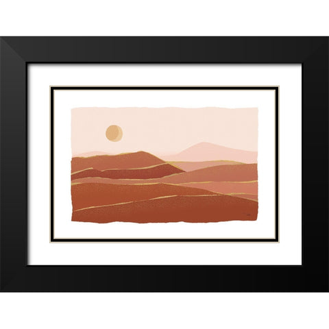 Dusty Morning Black Modern Wood Framed Art Print with Double Matting by Pela