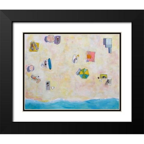 Endless Summer Black Modern Wood Framed Art Print with Double Matting by Marie, Susanne