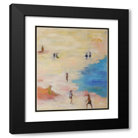 Mirage Black Modern Wood Framed Art Print with Double Matting by Marie, Susanne