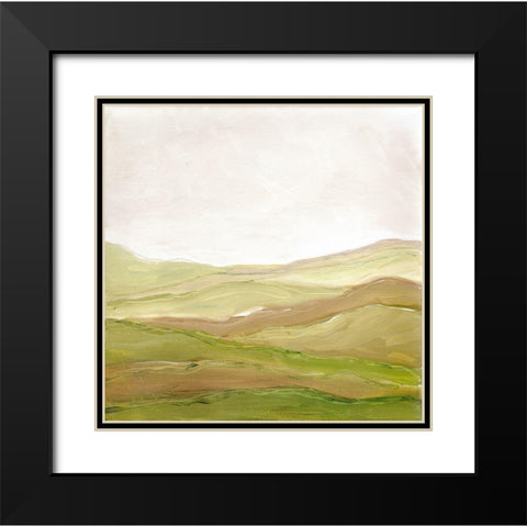 Distant Hills II Black Modern Wood Framed Art Print with Double Matting by Chapman, Marcy