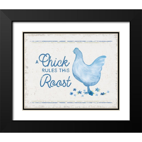 Country Cottage Field IX wash Black Modern Wood Framed Art Print with Double Matting by Reed, Tara