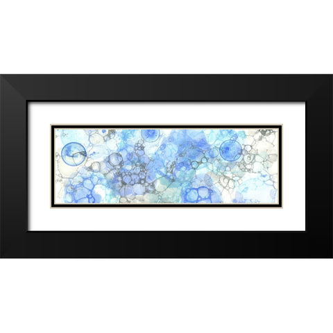 Bubblescape panel I Black Modern Wood Framed Art Print with Double Matting by Wilson, Kelsey