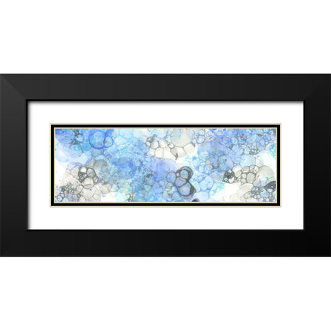 Bubblescape panel II Black Modern Wood Framed Art Print with Double Matting by Wilson, Kelsey