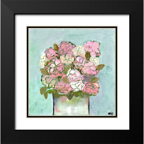 Pinks for You Black Modern Wood Framed Art Print with Double Matting by Chapman, Marcy