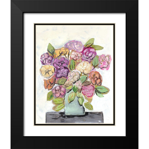 Placed in Sunshine Black Modern Wood Framed Art Print with Double Matting by Chapman, Marcy