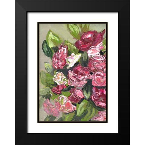 Prettiest Bunch of Flowers portrait I Black Modern Wood Framed Art Print with Double Matting by Chapman, Marcy