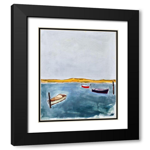 Three Black Modern Wood Framed Art Print with Double Matting by Marie, Susanne