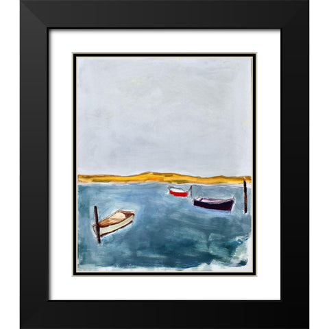 Three Black Modern Wood Framed Art Print with Double Matting by Marie, Susanne