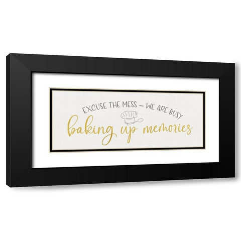 Kitchen Art panel III-Baking up Black Modern Wood Framed Art Print with Double Matting by Reed, Tara