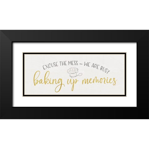 Kitchen Art panel III-Baking up Black Modern Wood Framed Art Print with Double Matting by Reed, Tara