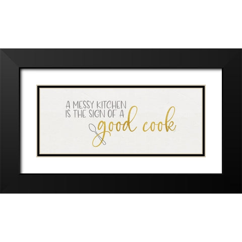 Kitchen Art panel IV-Good Cook Black Modern Wood Framed Art Print with Double Matting by Reed, Tara