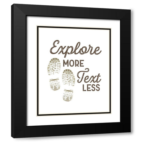 Lost in Woods portrait I-Explore More Black Modern Wood Framed Art Print with Double Matting by Reed, Tara