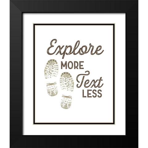 Lost in Woods portrait I-Explore More Black Modern Wood Framed Art Print with Double Matting by Reed, Tara