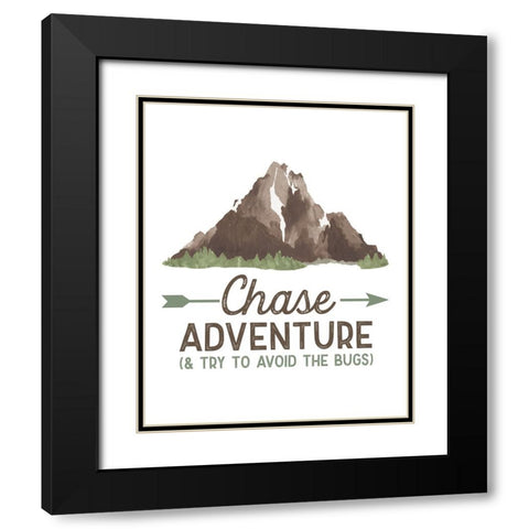Lost in Woods portrait III-Chase Adventure Black Modern Wood Framed Art Print with Double Matting by Reed, Tara