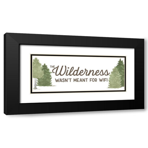 Lost in Woods panel II-Wilderness Black Modern Wood Framed Art Print with Double Matting by Reed, Tara
