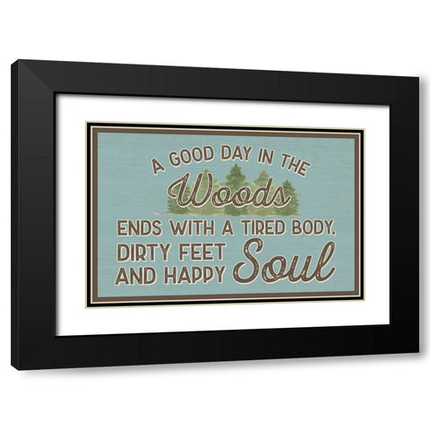 Lost in Woods landscape II-Good Day Black Modern Wood Framed Art Print with Double Matting by Reed, Tara