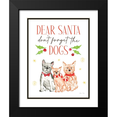 Christmas in the City portrait II-Don''t Forget Black Modern Wood Framed Art Print with Double Matting by Faye, Elena