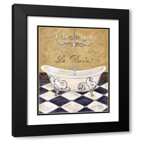 Elegant Bath II Black Modern Wood Framed Art Print with Double Matting by Coulter, Cynthia