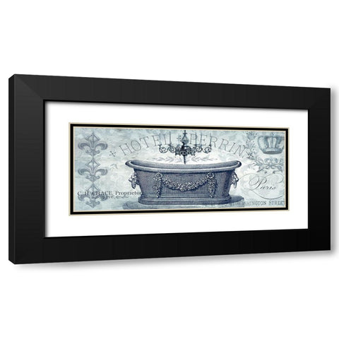 Paris Tub I Black Modern Wood Framed Art Print with Double Matting by Tre Sorelle Studios