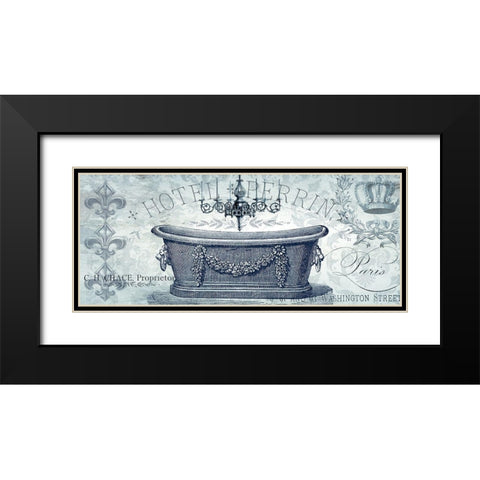 Paris Tub I Black Modern Wood Framed Art Print with Double Matting by Tre Sorelle Studios