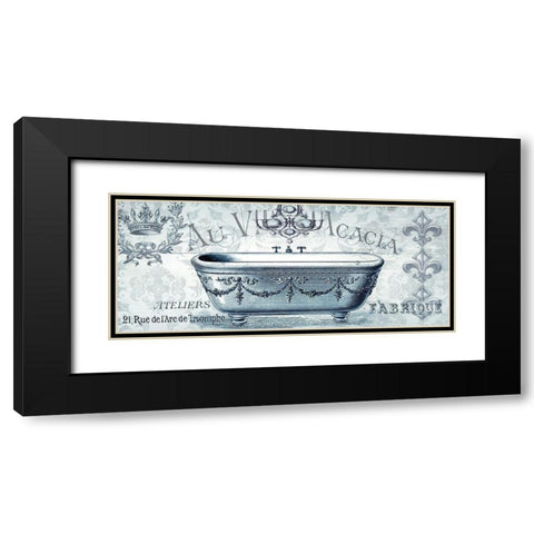 Paris Tub II Black Modern Wood Framed Art Print with Double Matting by Tre Sorelle Studios