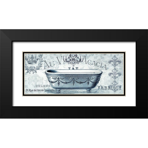 Paris Tub II Black Modern Wood Framed Art Print with Double Matting by Tre Sorelle Studios