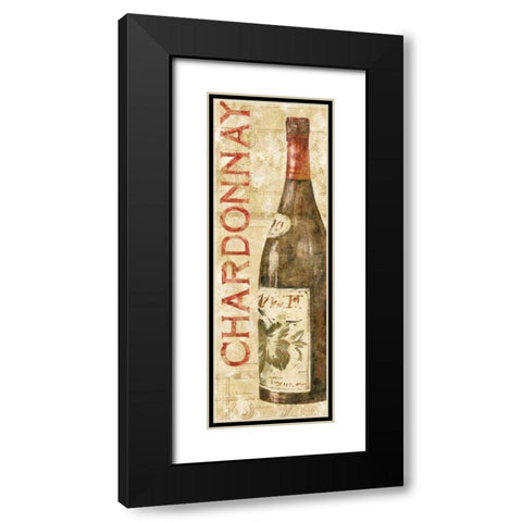 Wine Stucco I Black Modern Wood Framed Art Print with Double Matting by Gladding, Pamela