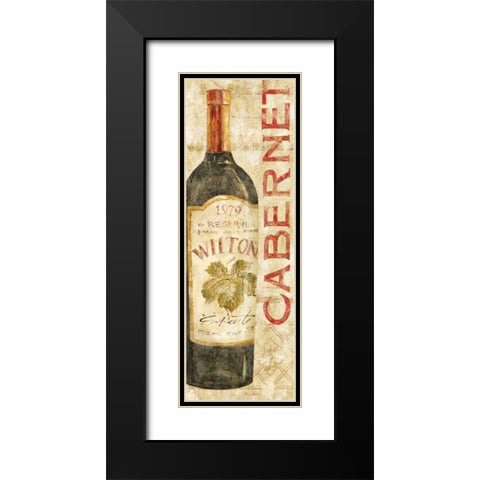 Wine Stucco II Black Modern Wood Framed Art Print with Double Matting by Gladding, Pamela