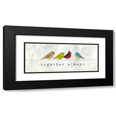 Birds of a Feather II Black Modern Wood Framed Art Print with Double Matting by Dundon, Caitlin