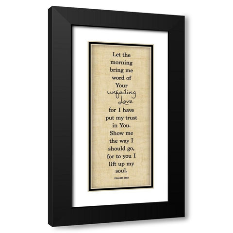 Bible Verse Panel I Black Modern Wood Framed Art Print with Double Matting by Hartworks