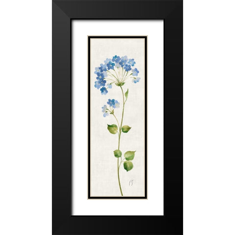 Airy Blues II Black Modern Wood Framed Art Print with Double Matting by Gladding, Pamela