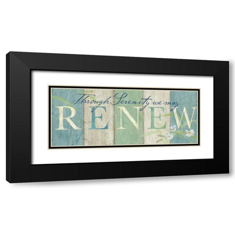 Spa Sentiment Sign II Black Modern Wood Framed Art Print with Double Matting by Coulter, Cynthia