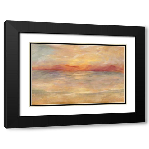 Sunrise Reflections Landscape Black Modern Wood Framed Art Print with Double Matting by Coulter, Cynthia
