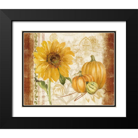 Harvest Time Landscape Black Modern Wood Framed Art Print with Double Matting by Gladding, Pamela