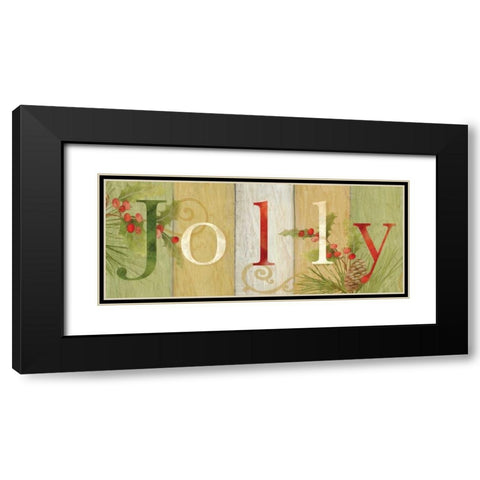 Jolly Rustic Sign III Black Modern Wood Framed Art Print with Double Matting by Coulter, Cynthia