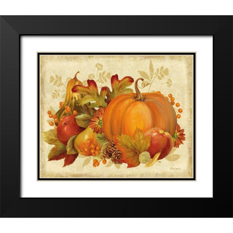 Harvest Bounty Rectangle Black Modern Wood Framed Art Print with Double Matting by Gladding, Pamela