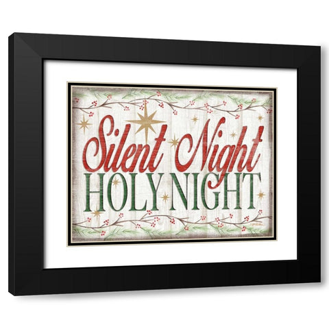 Adore Him Holy Night II Black Modern Wood Framed Art Print with Double Matting by Killeen, Jen