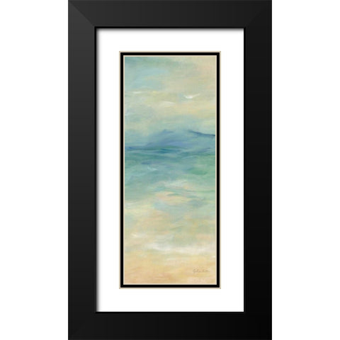 Ocean Reflections Panel I Black Modern Wood Framed Art Print with Double Matting by Coulter, Cynthia