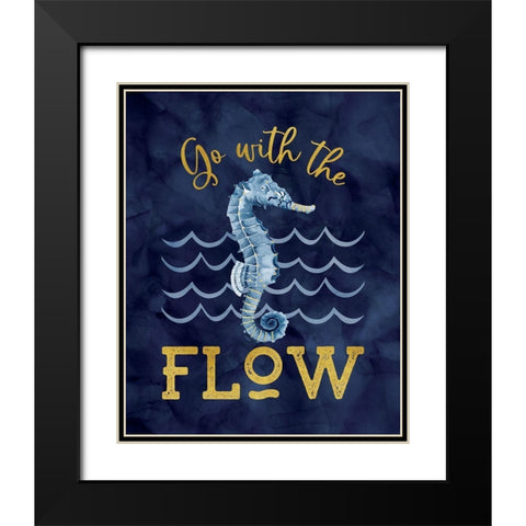 Deep  Blue Sea XII on Navy Black Modern Wood Framed Art Print with Double Matting by Reed, Tara