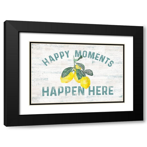 Happy  Thoughts III on White Black Modern Wood Framed Art Print with Double Matting by Reed, Tara