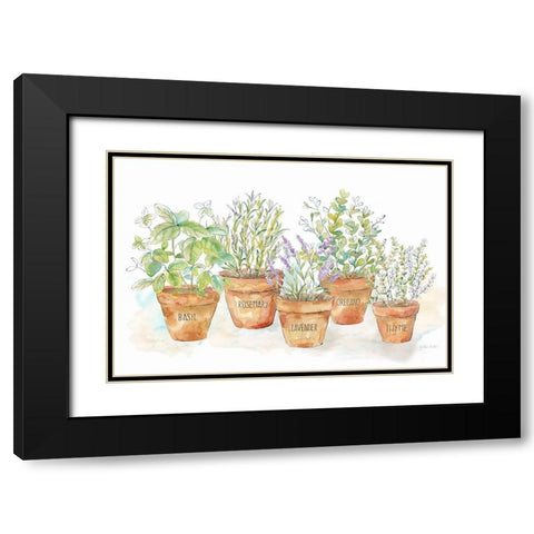 Let it Grow I clean Black Modern Wood Framed Art Print with Double Matting by Coulter, Cynthia