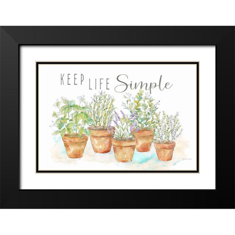 Let it Grow I Black Modern Wood Framed Art Print with Double Matting by Coulter, Cynthia